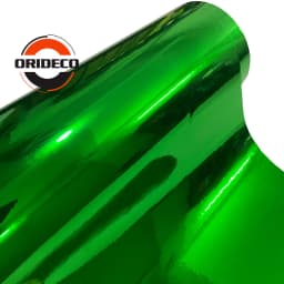 10/20/30/40/50*152CM High Stretchable Orange Chrome Air Bubble Free Mirror Vinyl Wrap Film Sticker Emblem Car Bike Motor Cover