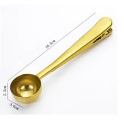 1/3Pcs Multifunction Stainless Steel Coffee Scoop with Clip Coffee Tea Measuring Scoop 1Cup Ground Coffee Measuring Scoop Spoons