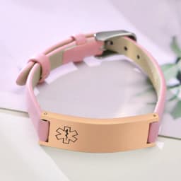 Free Engraving Medical Alert ID Bracelets Womens, Customized Adjustable Leather Chain Wrap Bracelets for Anxiety Type 2 Diabetes
