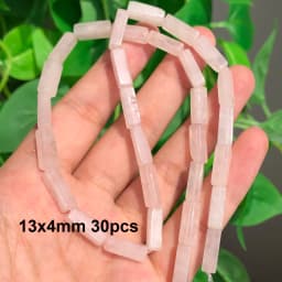 Natural Rose Quartz Beads Matte Pink Crystal Heart Faceted Round Loose Stone Beads for Jewelry Making DIY Handmade Bracelet