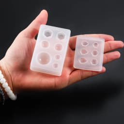 1pc Heart Round Oval Rectangle Shaped Silicone Mold Mixed Style Jewelry Epoxy Resin Mould For DIY Jewelry Making Tool Supplies
