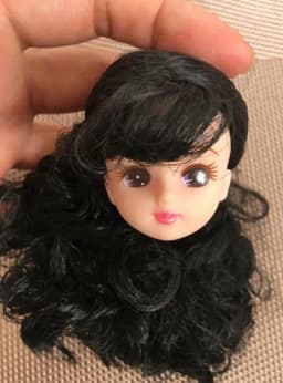 Licca Doll Head Princess DIY Toy Rare Collection Long Hair Doll Parts 1/6 Princess Doll Accessories Colorful Hair Doll Heads