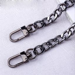 Long 120cm Metal Purse Chain Strap Handle Replacement Chain Handbag Shoulder Bag Chain Accessories Gold/Silver/Black