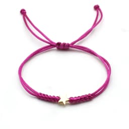 Silver Color Five Pointed Star Women Bracelet Handmade Braid Simple Adjustable Red String Charm Bracelets for Women Girl Jewelry