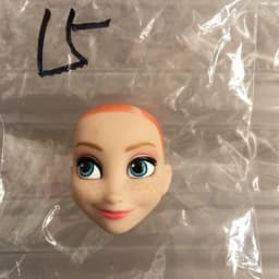 Lovely Princess Bald Head DIY Planting Long Soft Hair Doll Head Belle Snow white Baby Girl Favorite Princess Doll Part