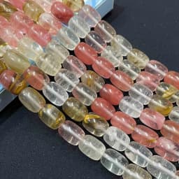 10X14MM Drum Barrel Shape Natural Stone Agates Turquoises Tiger Eye Loose Spacer Beads Charm DIY Handmade Bracelet Necklace