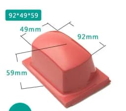 Free Ship One 50 Hardness Pad Printing Rubber Head Coding Machine Silicane Gel Product Customized Material