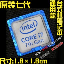 Original Core i7 3 4 5 6 7 8 9 10th Generation Laptop Desktop CPU Label Sticker
