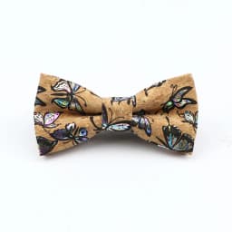 New Floral Cork Wood Bow Ties For Men Women Childern Wedding Casual Party Gift Fashion Novelty Handmade Solid Bowtie Accessories