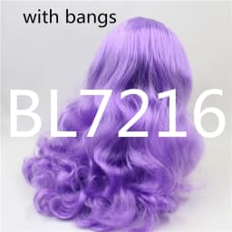 DBS blyth doll icy rbl scalp and dome wavy hair wig for DIY custom green hair purple hair blonde hair anime toy