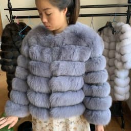 100% Natural Fur Jacket Real Fur Coat Winter Jacket Women Natural Fox Fur Luxury Fashion 50cm Short Jacket Wholesale Hot 2022