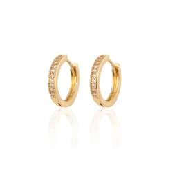 CRMYA Gold Silver Filled Several Sizes Hoop Earring CZ Zircon Heart Higgle Earrings For Women Jewelry Wholesale Aretes De Mujer
