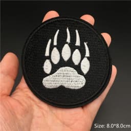 Black Punk Badges Jacket Patch Embroidered Iron Patches For Clothing Sew On Sticker DIY Appliques Decoration Rock Band