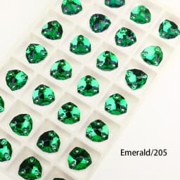 Crystal Rhinestones Fat Triangle All Color Sew On Stones Glass High Quality Flatback Sewing Rhinestone For Clothes Dress Shoes