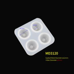 DIY Crystal Eye Silicone Mold For Doll Round Eye Mold For Resin Jewelry Making Mould