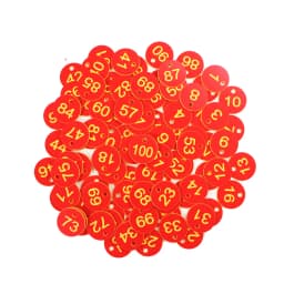 20-100PCS 16 Color Round Number Beehive Label Beekeeping Box Numbered With Hole Tag Animal Livestock Markers Classification Sign