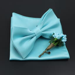 Mens Wedding Bow Tie Brooch Set Romantic Solid Color Silk Polyester Jacquard Woven Bowtie Lapel Pin Hanky Men Gifts Accessories