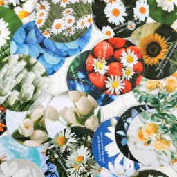 45 pcs/box Flower collection Decorative Stationery Planner mini Round Stickers Scrapbooking DIY Diary Album Stick Lable