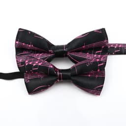 Men's Music Theme Bow Ties Polyester Parent-Child Bowtie Set Piano Stave Guitar Star Pattern Mens Party Prom Cravat Accessory