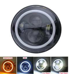 7 Inch LED Headlights Filed 4x4 Turn Signal Round HeadLight for Land Rover Defender Lada Niva 4X4 Uaz Hunter Mazda Miata MX5