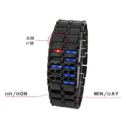Couple Watches Binary Led Digital Quartz Wrist Watch Fashion Men's Watches Gift For Father's Day Binary Clock Binary Watch