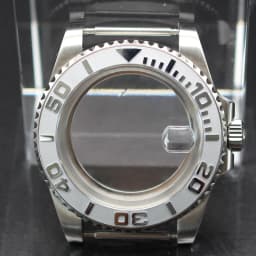 40mm Cases Men's Watch Ceramic Bezel Sapphire Glass Fit NH35 NH36 ETA 2824 Miyota 8215 Movement 28.5mm Dial Submariner Parts
