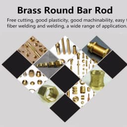 Dia 3mm 5mm 6mm 7mm 8mm 10mm Exquisite Brass Rod Beautiful Mosaic Rivet Knife Decoration Handle Metal Brass Round Bar
