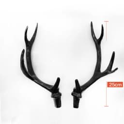 Black Pair Simulation Antlers Headwear Headband Artificial Deer DIY Accessories For Holiday Party Prop Birthday Christmas