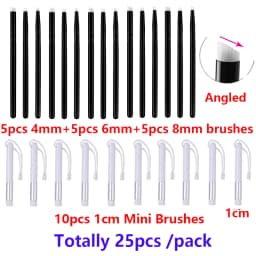 Wholesale Flat /Angled Detailed Blending Brushes Large Small Smooth Blending Brushes Ink Application Tool for DIY Cards Making