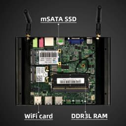 XCY X31Y Fanless Mini PC Intel Core Processor I7 5500U I5 5200U I3 5005U WiFi Gigabit Ethernet Windows Linux Thin Client HTPC