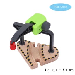 New Wooden Railway Train Track Set Accessoriess Train Station Tunnel Crane Fit All Brands Wood Tracks Educational Toys For Kids