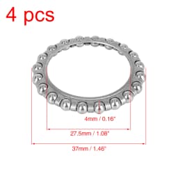 X Autohaux 4pcs/Pack Bicycle Ball Bearing Retainer Stainless Steel Bike Ball Bearings for MTB Bicycle Headset/Bottom Bracket