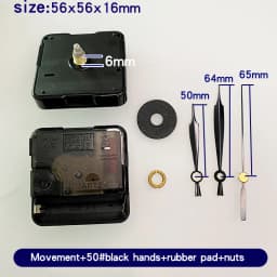 Quartz Clock Movement Kit With Gold Clock Hands Non Ticking Wall Clock Mechanism DIY Clock Making Repair Parts