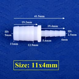5~200pcs 4~12mm To 2.4~9mm PE Plastic Pagoda Reducing Direct Connector Aquarium Tank Air Pump Adapter Irrigation Pipe Hose Joint