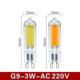10pcs/lot G4 G9 LED Light Bulb 3W 6W 220V Dimmable COB Glass LED Lamp Replace 40W 60W Halogen Bulb for Pendant Light Chandelier