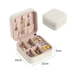 2024Double Layer Jewelry Box Organizer Large Capacity PU Leather Storage Ring Box Earrings studs Jewelry Display Jewelry Package