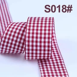 5Yards/Roll Plaid Ribbons Grosgrain Ribbon Gift Wrapping Polyester Ribbon Handmade DIY Bow Wedding Party Home Decor
