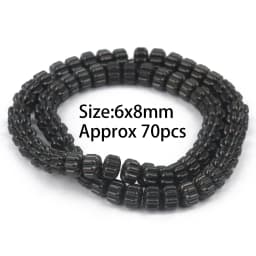 Natural Black Hematite Round Beads Star Heart Column Irregular Shape For Jewelry Making DIY Charms Bracelets Accessories 15''