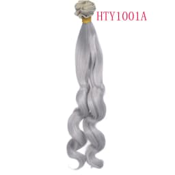 Russian Handmade Doll Hair 25 cm High Temperature Curly Hair for 1/3 1/4 1/6 BJD DIY Curly Doll Wigs Tree