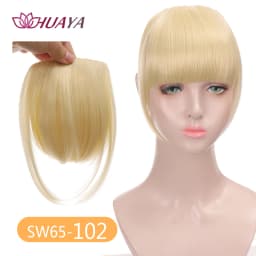 Synthetic Bangs Clip-in Hair Extensions Thick Bangs Hairpieces for Women Daily Heat Resistant Fake Bangs