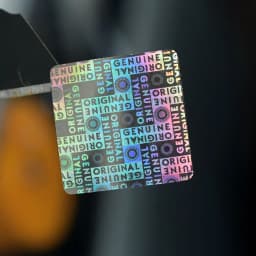 New Arrival Original Genuine 25 mm x 25 mm 2000 PCS Sliver And Gold Color Holographic sticker VOID STICKERS