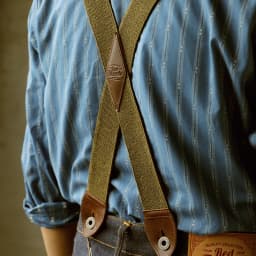 Red Tornado Vintage Super Quality Adjustable Cowhide Spaghetti Flexible Shoulder Strap Suspenders One Belt Two Usage Option