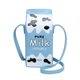 Portable Women Funny Milk Box Shape Shoulder Bag Phone  Crossbody Pouch Female Crossbody Bag Daily Shoulder Bag Ladies Bags