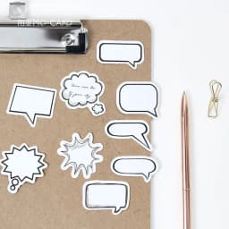 45PCS/box Creative Dialog Box Album Paper Lable Stickers Crafts And Scrapbooking Decorative Lifelog Sticker Cute Stationery