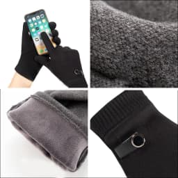 Man Winter Keep Warm Touch Screen Plus Velvet Thicken Fashion Simple Cold Protection Outdoor Cycling Drive Mittens Gloves