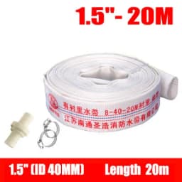 1"~2"Thicken Polyester Fire Hose Belt High-Pressure Wear Resistant Canvas Farming Irrigation Water Pipe 5~20m With Connectors