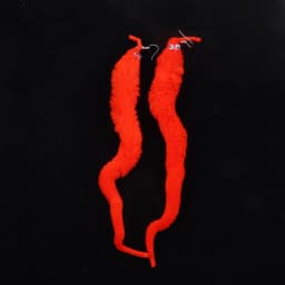 New Lovely Funny Long Plush Worm Drop Earrings For Women Personality Animal Insect Dangle Earrings Fashion Party Jewelry