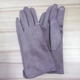 Women's Winter Plus Velvet Thicken Warm Touch Screen Gloves Elegant Pearl Suede Windproof Full Finger Cycling Driving Gloves K43