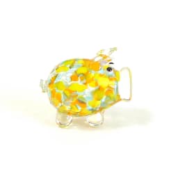 Different Styles Murano Glass Pig Mini Figurines Cute Tiny Animal Craft Ornaments Home Table Fairy Garden Room Kawaii Decoration