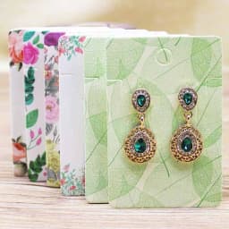 Hot Sale 50Pcs Multi-Style Jewelry Set Package Card 6*9cm Flower/Marbling Design Necklace Earring Pendant Package Card